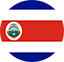 Flag of Costa Rica with blue, white, and red horizontal stripes and the national coat of arms on the left side of the red stripe.